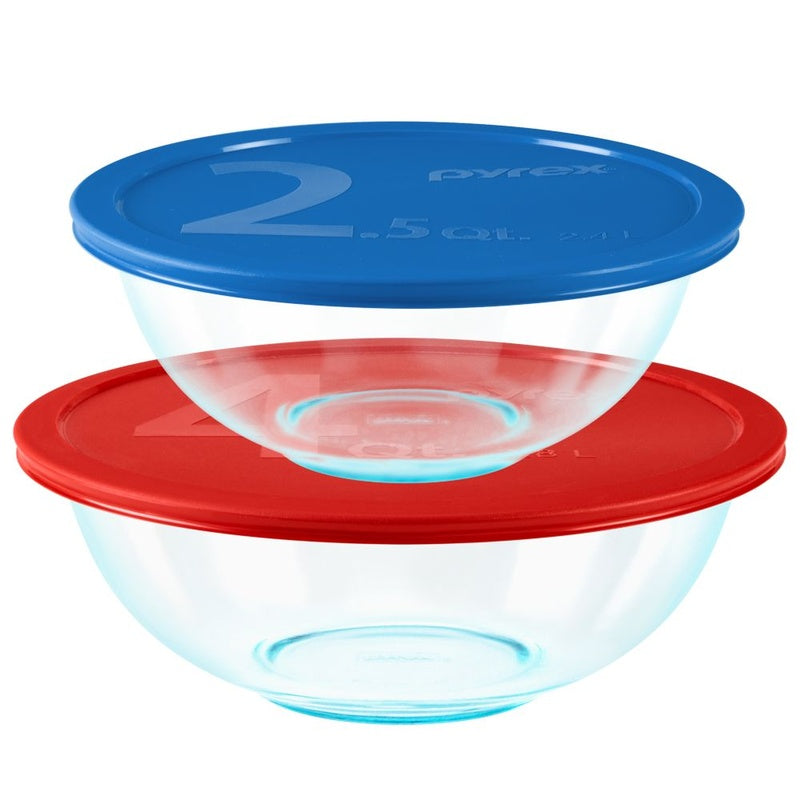 Pyrex Smart Essentials 4-Piece Mixing Bowl Set